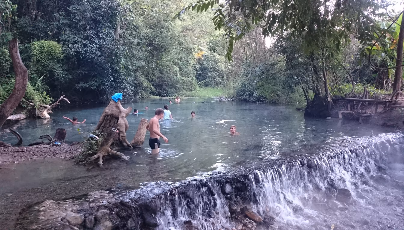 Sai Ngam hot springs near Pai showing why Pai is worth visiting for slow travellers