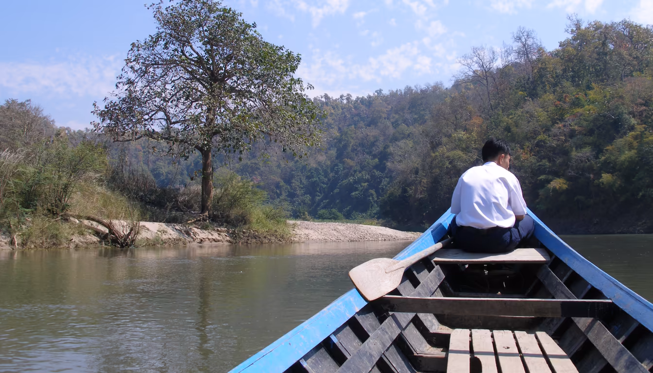 The Pai River where krathongs are floated for Loy Krathong, a November highlight of Pai in November