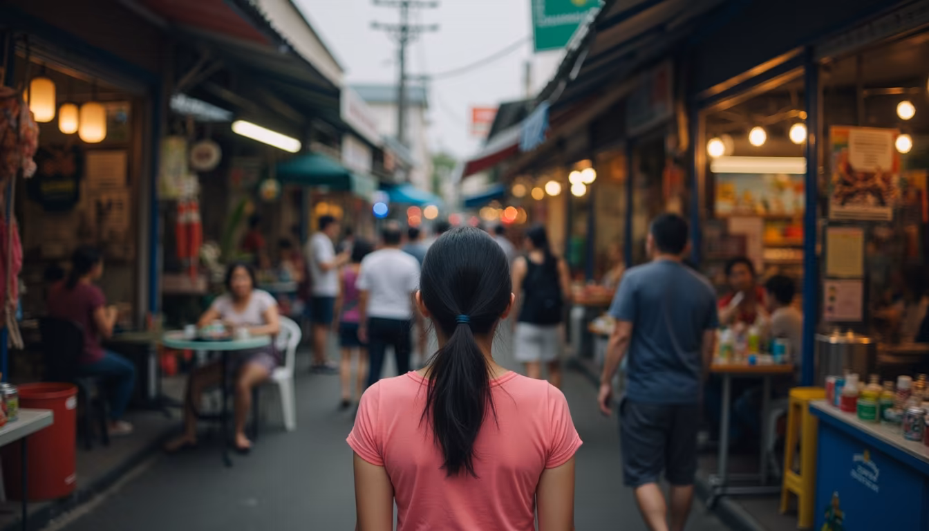 Walking Street night market food stalls in Pai, the top place to eat in Pai (illustration)